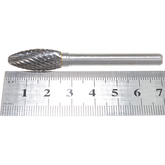  Твердосплавная борфреза тип H форма пламени MESSER H1025M06 диаметр 10 мм 