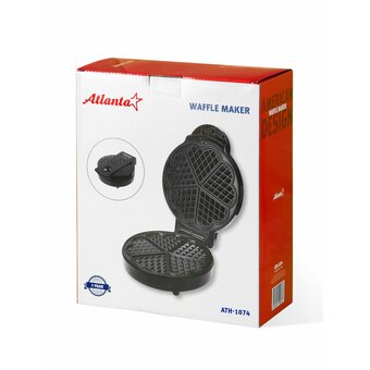 Вафельница Atlanta ATH-1074 Black 