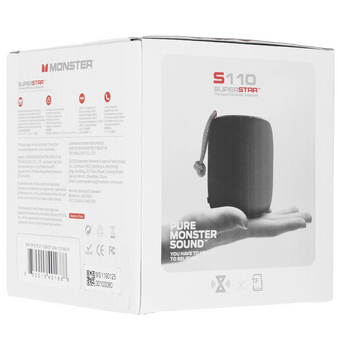  Портативная акустическая система MONSTER Superstar s110 чёрная 