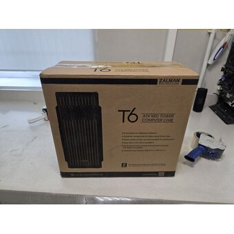  УЦ Корпус Zalman T6 Black без БП, ATX, 2xUSB2.0, 1xUSB3.0 (плохая упаковка, малая вмятина сбоку) 