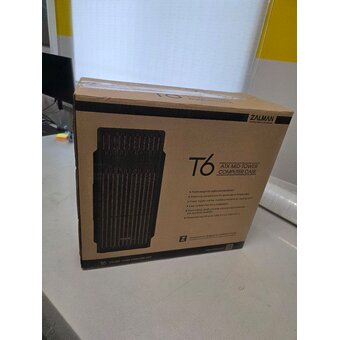  УЦ Корпус Zalman T6 Black без БП, ATX, 2xUSB2.0, 1xUSB3.0 (плохая упаковка, малая вмятина сбоку) 