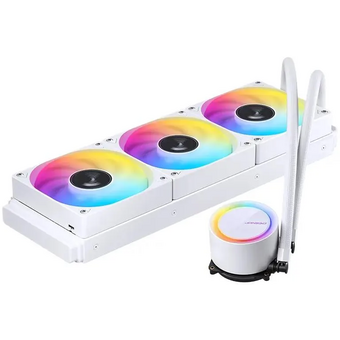  СВО JONSBO TG-360 White (300W, 360mm, ARGB/ Fans 3x120mm, 66.19CFM, 35.4dBA, 1800RPM) 