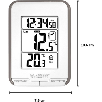  Термометр LaCrosse WS6810 белый с рамкой цвета тауп 