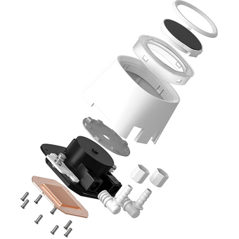  СВО ID-COOLING FX360 LCD PE White LGA1851/1700/1200/115X/AM4/AM5 (TDP 350W, ARGB Pump, LCD Display, PWM, Triple Fan) 
