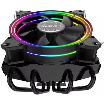  Вентилятор ALSEYE H120T Universal (AS.01.02.0004), 125W, 120mm FAN, 800;2000 rpm, 24.1;35.5 dBA, RGB, PWM, RTL 