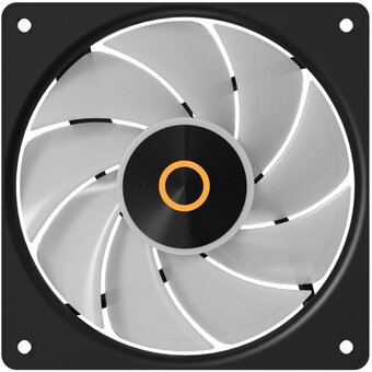  Вентилятор Ocypus Gamma F12 Elite BK ARGB, 120x120x25mm, 4-Pin PWM, 600-1800 RPM, 26 DBA Max, Hydro Bearing 