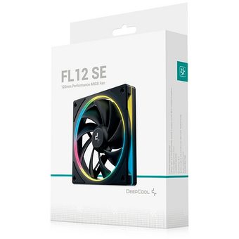  Вентилятор DEEPCOOL FL12 SE 120x120x25мм (PWM, ARGB, черный, 400-1900об/мин) Color Box 