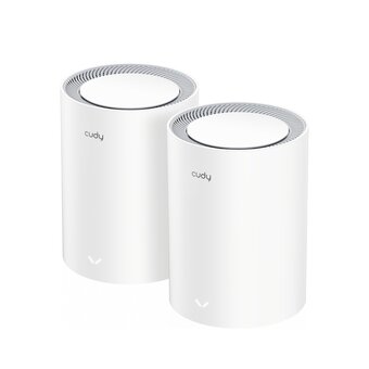  Mesh-система Cudy M3000(2-Pack) V2 2,5-гигабитная Wi-Fi 6 AX3000, 2,4/5ГГц, до 2976Мбит/с, LAN 1x1Гбит/с 