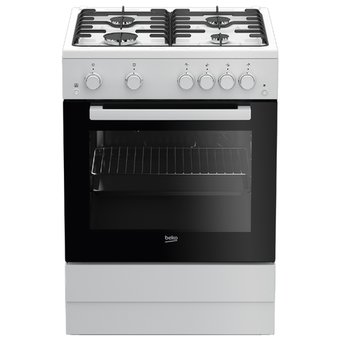  Плита Beko FSGT62110GW белый/черный 