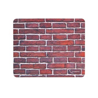 Коврик Gembird MP-Bricks, рисунок "кирпичи", размеры 220*180*1мм, полиэстер+резина 