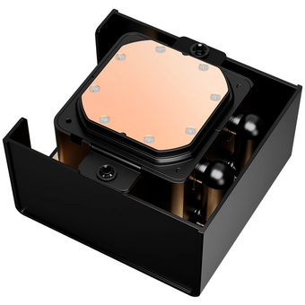  СВО ID-COOLING DX360 GDL LGA1851/1700/1200/115X/AM4/AM5 (TDP 350W, PWM, Triple Fan 120mm, черно-золотой) RET 