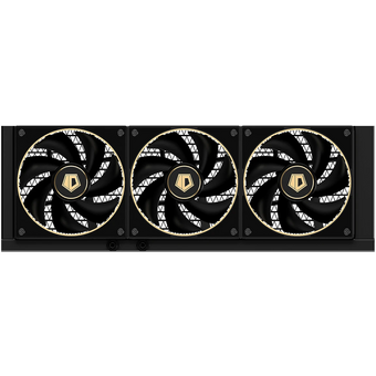  СВО ID-COOLING DX360 GDL LGA1851/1700/1200/115X/AM4/AM5 (TDP 350W, PWM, Triple Fan 120mm, черно-золотой) RET 