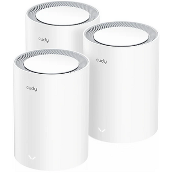  Mesh-система Cudy M3000(3-Pack) V2 2,5-гигабитная Wi-Fi 6 AX3000, 2,4/5ГГц, до 2976Мбит/с, LAN 1x1Гбит/с 