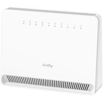  Модем CUDY N300 (LT400V) Wi-Fi 4G LTE-Cat4 VoLTE Router, build-in 4G LTE modem, 4 10/100M RJ45, 1 RJ11 Port, VoLTE, NanoSIM Slot, 300Mbps at 2.4GHz 