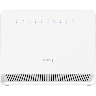  Модем CUDY AC1200 (LT500E) Wi-Fi 4G LTE-Cat4 Router, AC1200 Wi-Fi, build-in 4G LTE modem, 4 10/100M RJ45, Nano SIM, 300Mbps at 2.4GHz + 867Mbps 