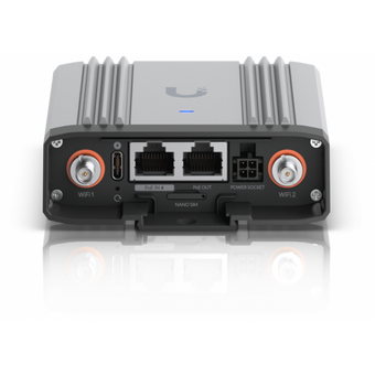  Wi-Fi маршрутизатор Ubiquiti UniFi Mobile Router Industrial UMR-Industrial с LTE-модемом категории 4, 2,4ГГц (b/g/n), MIMO 2x2, 2x1G RJ45, USB Type-C 