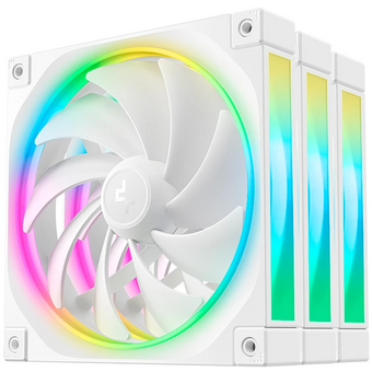  Вентилятор DEEPCOOL FL14 WH-3 in 1 140x140x25мм (PWM, ARGB, белый, 500-1700об/мин) Color Box 