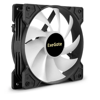  Вентилятор с подсветкой ExeGate EX12025H6PMY-PWM.ARGB EX295971RUS 12В DC (120x120x25 мм, Hydraulic bearing (гидродинамический), 6pin, 1200RPM) 