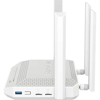  Роутер беспроводной Keenetic Netcraze Hopper 4G+ NC-2312 AX3000 10/100/1000BASE-TX/4G cat.6 белый 