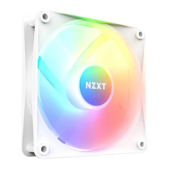  Кулер NZXT F140 RGB Core Twin Pack (RF-C14DF-W1) (140x140x25mm, 4-pin PWM, 89.48CFM, 32.5dBA, 1800RPM, White, 2pcs) 