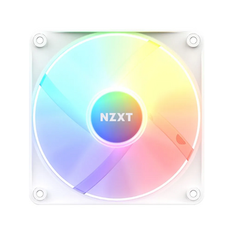  Кулер NZXT F140 RGB Core Twin Pack (RF-C14DF-W1) (140x140x25mm, 4-pin PWM, 89.48CFM, 32.5dBA, 1800RPM, White, 2pcs) 