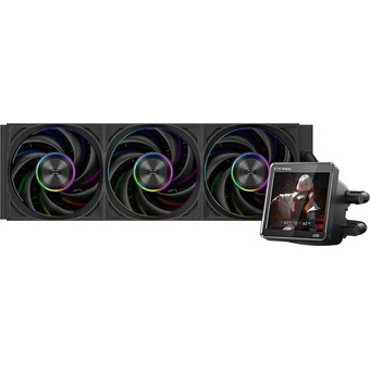  СВО PcCooler DT360 Display ARGB (DT360-BKAWXY-GL) Soc-AM5/AM4/1200/1700/1851 черный 4-pin 15-33.1dB Al LCD 320W Ret 