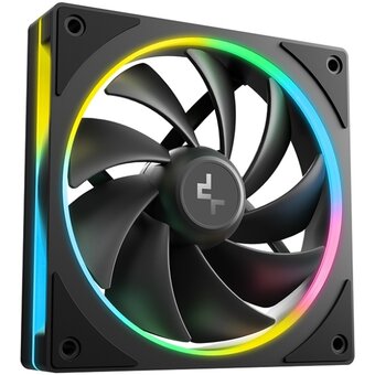  Вентилятор DEEPCOOL FL12 SE 3 In 1 120x120x25мм (PWM, ARGB, черный, 400-1900об/мин) Color Box 
