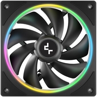  Вентилятор DEEPCOOL FL12 SE 3 In 1 120x120x25мм (PWM, ARGB, черный, 400-1900об/мин) Color Box 
