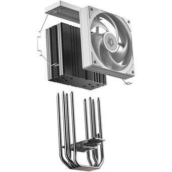 Кулер ID-COOLING Frozn A410 SE ARGB White LGA1700/1200/115X/AM5/AM4 (TDP 180W, PWM, 4 тепл.трубки прямого контакта, ARGB FAN 120mm, белый) 