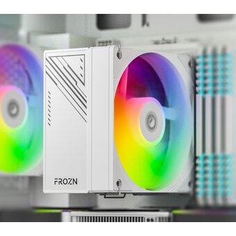  Кулер ID-COOLING Frozn A410 SE ARGB White LGA1700/1200/115X/AM5/AM4 (TDP 180W, PWM, 4 тепл.трубки прямого контакта, ARGB FAN 120mm, белый) 