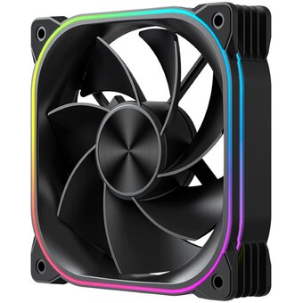  Вентилятор XASTRA FG120B ARGB reverse single pack 120x120x25мм (ARGB, PWM, black) Color Box 