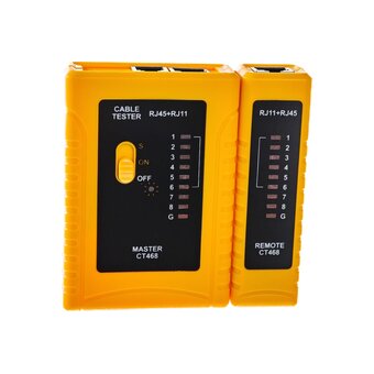  Тестер кабельный ITK CT468 желтый/черный 