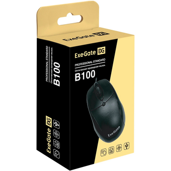 Мышь ExeGate Professional Standard B100 (EX298195RUS) черная   Мышь ExeGate Professional Standard B100 (EX298195RUS) черная