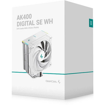  Кулер DEEPCOOL AK400 Digital SE WH LGA1700/1200/115X/AM5/AM4 (TDP 220W, PWM, Fan 120mm, 4 тепл. трубки, ARGB, белый) Ret 