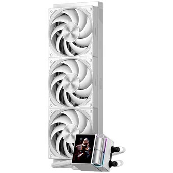  СВО PcCooler DS360 Display WH (310W, 360mm, LED, White, ARGB Pump/ Fans 3x120mm, 90.56CFM, 39.8dBA, 2500RPM) 