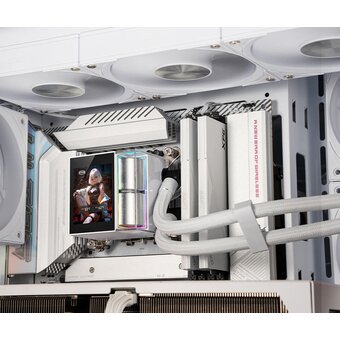  СВО PcCooler DS360 Display WH (310W, 360mm, LED, White, ARGB Pump/ Fans 3x120mm, 90.56CFM, 39.8dBA, 2500RPM) 