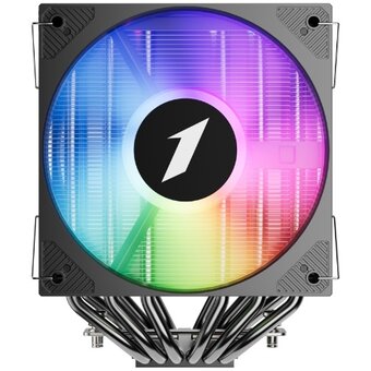  Кулер 1STPLAYER Cryo CY12L-D Black (CY12L-D-BK) / 6HPx6mm, dual tower, 2x120mm ARGB fans, 750-1900 RPM, 57.6 CFM, 38.2 dBA 