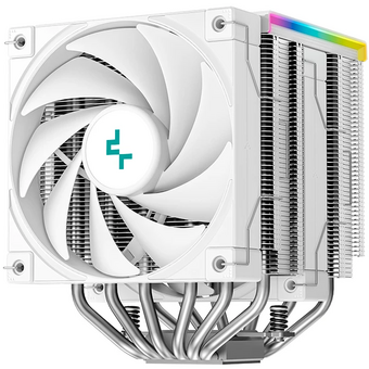  Кулер DEEPCOOL AK620 Digital SE WH LGA1851/1700/1200/115X/AM5/AM4 (TDP 260W, PWM, Dual Fan 120mm, 6 тепл. трубок, ARGB, белый) Ret 