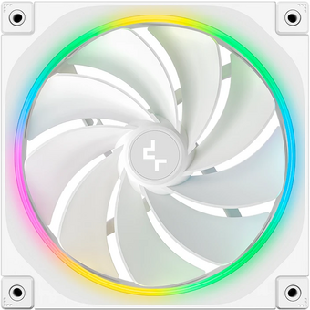  Вентилятор DEEPCOOL FL14R WH 140x140x25мм Reverse (PWM, ARGB, белый, 500-1700об/мин) Color Box 