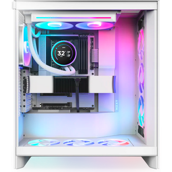 СВО NZXT Kraken Elite 280 RGB (RL-KR28E-W2) (250W, 280mm, LED temp., White/ Fans 2x140mm, 98.61C   СВО NZXT Kraken Elite 280 RGB (RL-KR28E-W2) (250W, 280mm, LED temp., White/ Fans 2x140mm, 98.61C