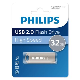  USB-флешка PHILIPS FM32FD150B/97 32GB Iron 2.0 32GB, USB 2.0 