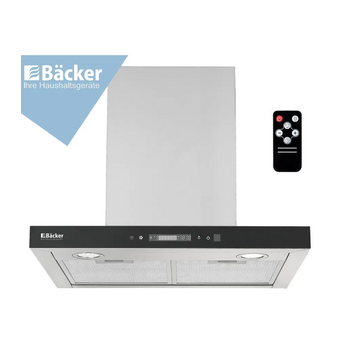 Кухонная вытяжка Backer CH60E-TGL200 SSBK Glass   Кухонная вытяжка Backer CH60E-TGL200 SSBK Glass