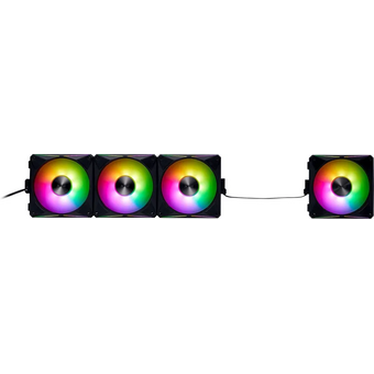  Комплект вентиляторов 4шт XPG HURRICANE MAG 120 ARGB PWM ( прямой и реверсный режим) black RET 