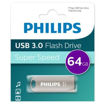  USB-флешка PHILIPS FM64FD165B/97 64GB Iron 3.0 64GB, USB 3.0 