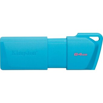  USB-флешка Kingston Exodia M KC-U2L64-7LB 64GB USB 3.2 DT DTXM Neon Aqua Blue 