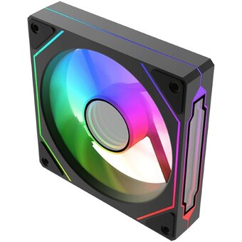  Вентилятор Bloody CF-12 LCD ARGB (CF-12-ARGB120-BK) 120х120x25 черный 4-pin 32дБ Ret 