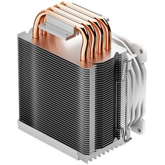  Кулер JONSBO CR-1400 ARGB(White) ARGB (160W, 4-pin PWM, 126mm, Al/Cu, 4x6mm, 1x92mm, 36.0CFM, 30.5dBA, 2300RPM) 