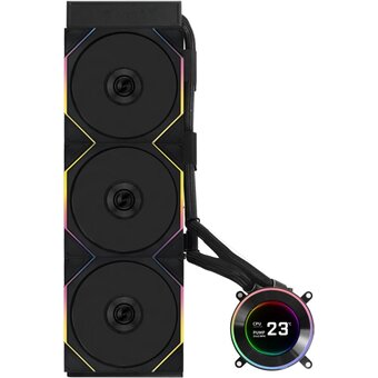  СВО Lian Li HydroShift II LCD-C 360TL (GHS2LCD36TB Black) (G89.GHS2LCD36TB.R0) / 3x120mm ARGB PWM Fans 