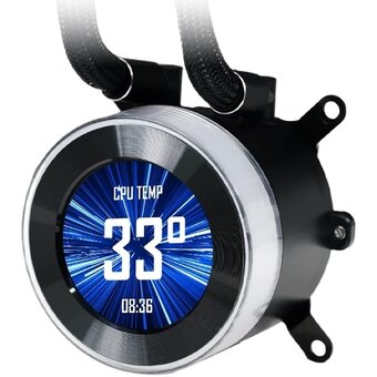  СВО Lian Li HydroShift II LCD-C 360TL (GHS2LCD36TB Black) (G89.GHS2LCD36TB.R0) / 3x120mm ARGB PWM Fans 