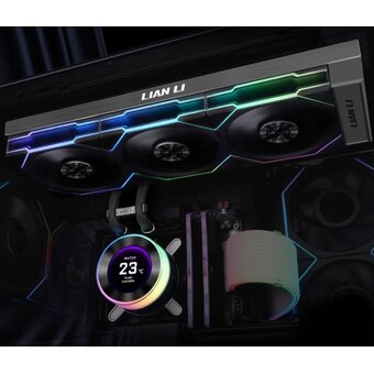  СВО Lian Li HydroShift II LCD-C 360TL (GHS2LCD36TB Black) (G89.GHS2LCD36TB.R0) / 3x120mm ARGB PWM Fans 